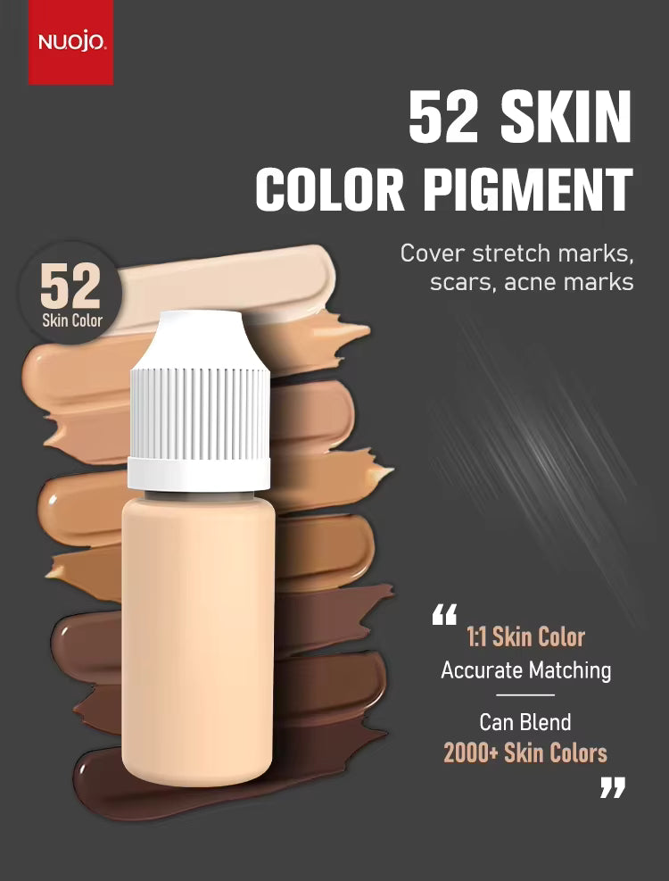 Permanent Makeup Ink Stretch Mark Camouflage Pigments Skin Tone Scar Camouflage Tattoo Ink for Restore Skin Tone Tattoo Ink