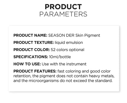 Permanent Makeup Ink Stretch Mark Camouflage Pigments Skin Tone Scar Camouflage Tattoo Ink for Restore Skin Tone Tattoo Ink